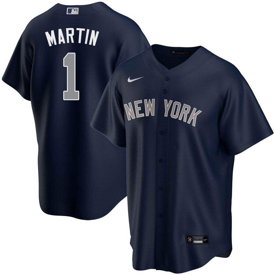 2020 Nike Men #1 Billy Martin New York Yankees Baseball Jerseys Sale-Navy